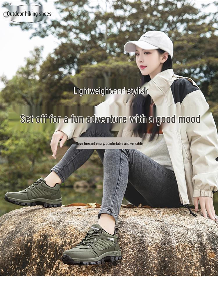 Plus Size Women's Non-slip Outdoor Hiking Shoes - Soft Sole, Wear-resistant Bestseller