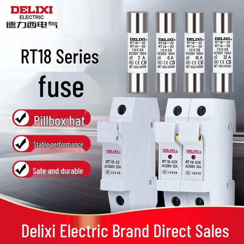 DELIXI ELECTRIC RT18 Cilindrische Zekeringhouder