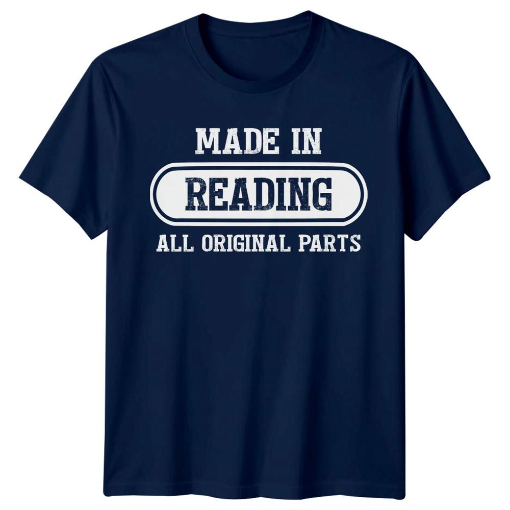 Made In Reading Unisexs T Shirt All Original Parts Bookworm Tee Gift