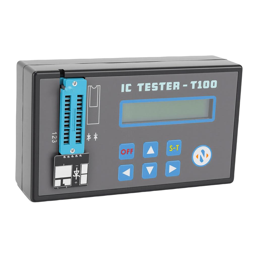 Integrated Circuit Tester LED Multifunctional Triode Diode IC Transistor Meter with 2 Terminal for Microelectronics