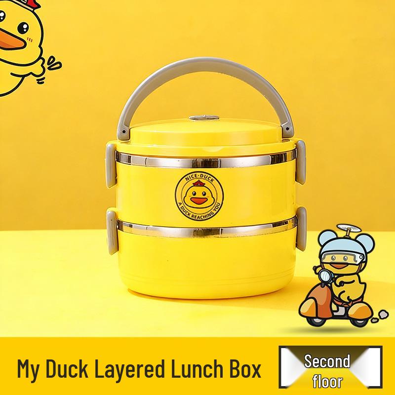 304 Stainless Steel Multi-layer Lunch Box for Office and Student Use