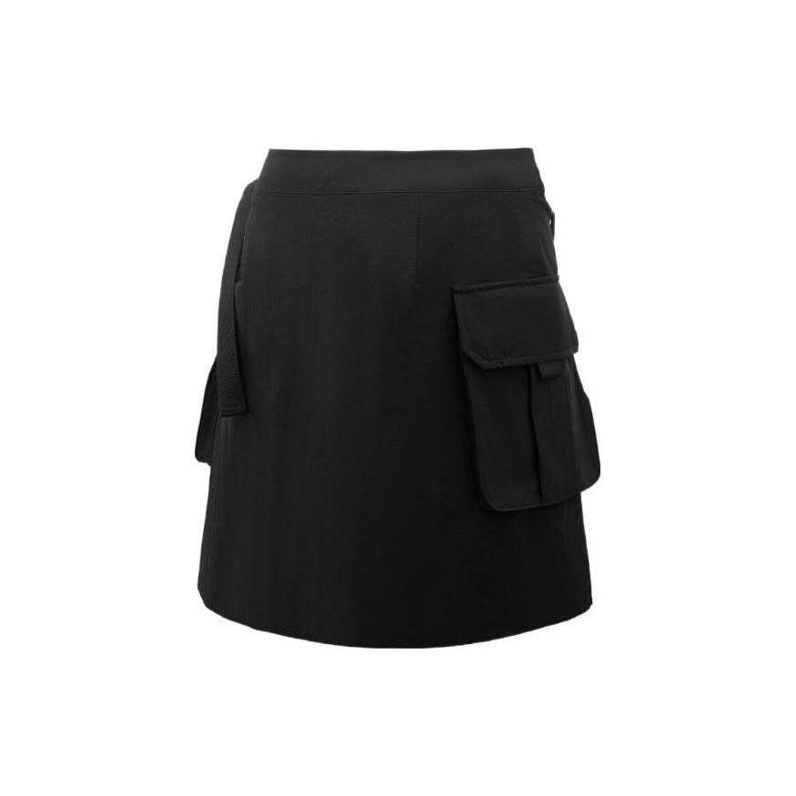 Puma Letter Logo Printed Large Pocket Vintage Breathable Work Casual Skirt Women skirts Black 537428-01