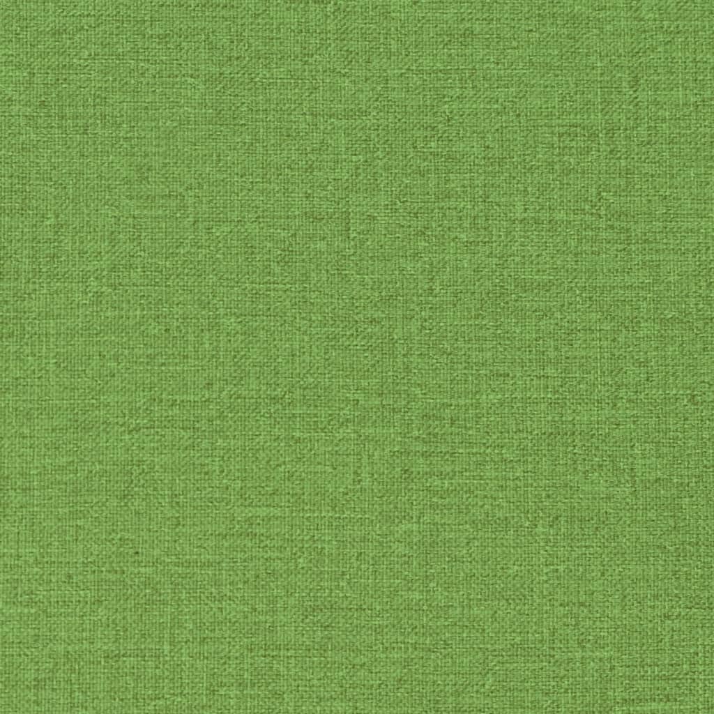 High Back Chair Cushions 6 Pcs Melange Green 120x50x4 Cm Fabric