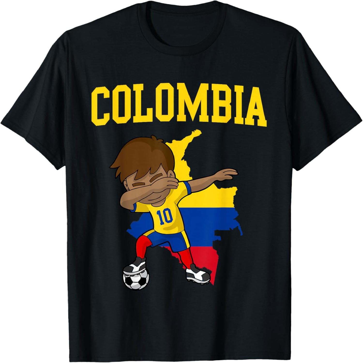 Colombia Soccer Colombian Football Dabbing T-Shirt S
