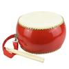 Fulfillingtime Japanese Taiko Drum, Small Drum, Authentic Cowhide Leather, Perfect for Events, Kids' Percussion, Includes Strap, 26cm Diameter