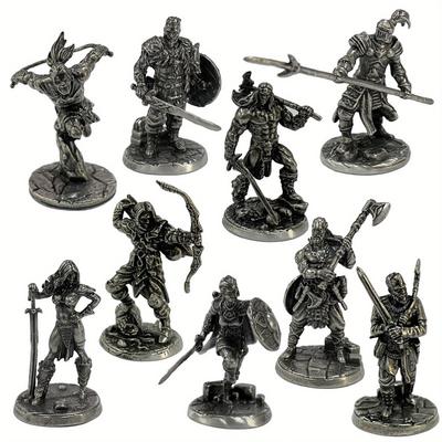 1PCS War Chess Table Game Ornaments Crafts Copper Undead Skeleton Soldiers Dolls Army Legion Model Toy Figurine Miniature