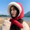 New Dual-Purpose Hat Doubles as a Bag for Warmth and Ear Protection Women's Winter Korean Style Fleece-Lined Thickened Ski Beanie