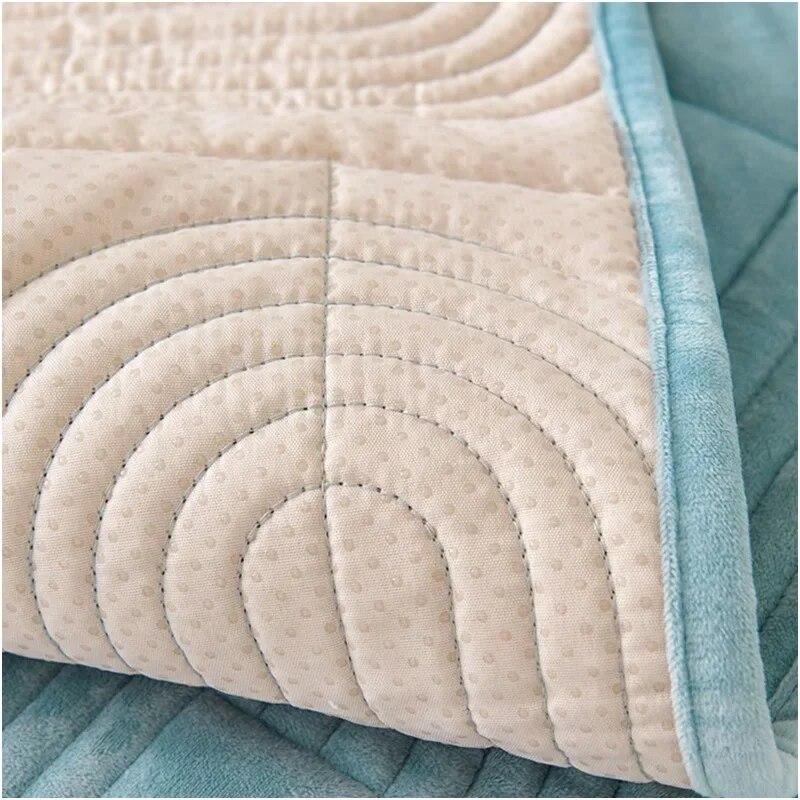 Soft Plush Sofa Mat Cover Non-Slip Couch Cover for Living Room Chaise Lounge Sofa Slipcovers Universal L Shape Corner Sofa Towel