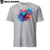T-shirt Unisexe Poisson Docteur Palette Coloré | Design Vibrant | T-shirt à Manches Courtes