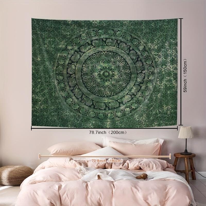 VIKAMA Bohemian Mandala Print Tapestry Living Room Bedroom Office Wall Decor Tapestry Home Furnishings Room Decoration