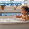 M-Modern-For Tub For Bathtub Splash Guard For Kids, Silicone Water Splash Guard, Tray Holder, Longer Splash Guard B