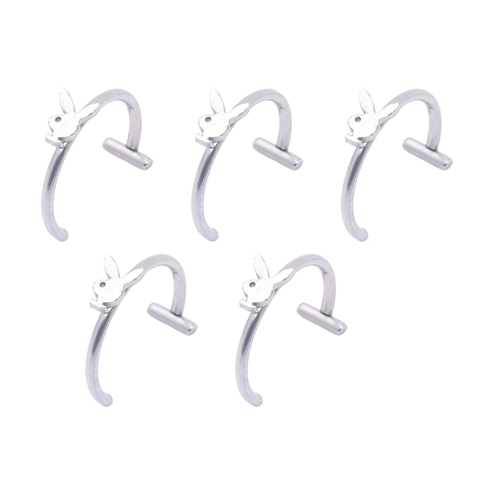 

Without Piercing Lip Rings Sturdy Stainless Steel Imitation Lip Jewelry Secure Clip Designs for Sensitive Skin