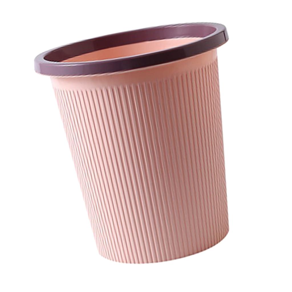 Trash Bin Plastic Exquisite Modern Garbage Container Can for Bathroom Kitchen Living Room Large