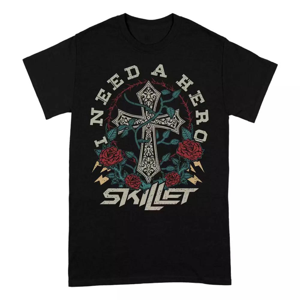 

Vintage Hero Song Skillet Band Black Size S-5XL Shirt Gift For Family Unisex T-Shirt XXL