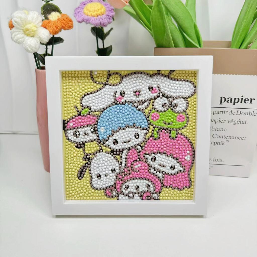 Free Shipping/Cartoon Diamond Painting Children'S Gift Handmade Cross Stitch Framed Diy Bedroom Sticker