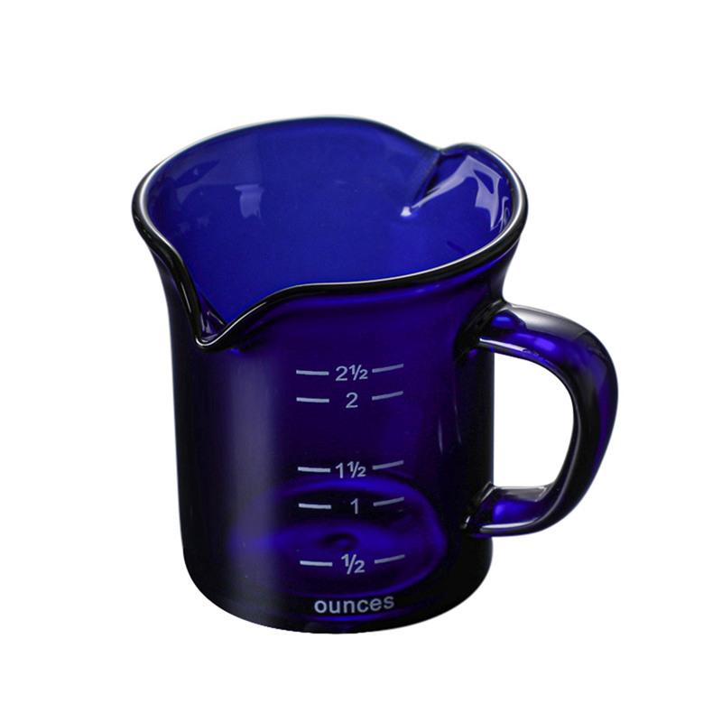 Stained Glass Double-billed Milk Cup Coffee Cup High Borosilicate Glass Measurable Cup Italian Glass Coffee Cup