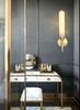Elegant All-Copper Marble Wall Lamp for Living Room, Hotel, or B&B Corridor/Bedsides