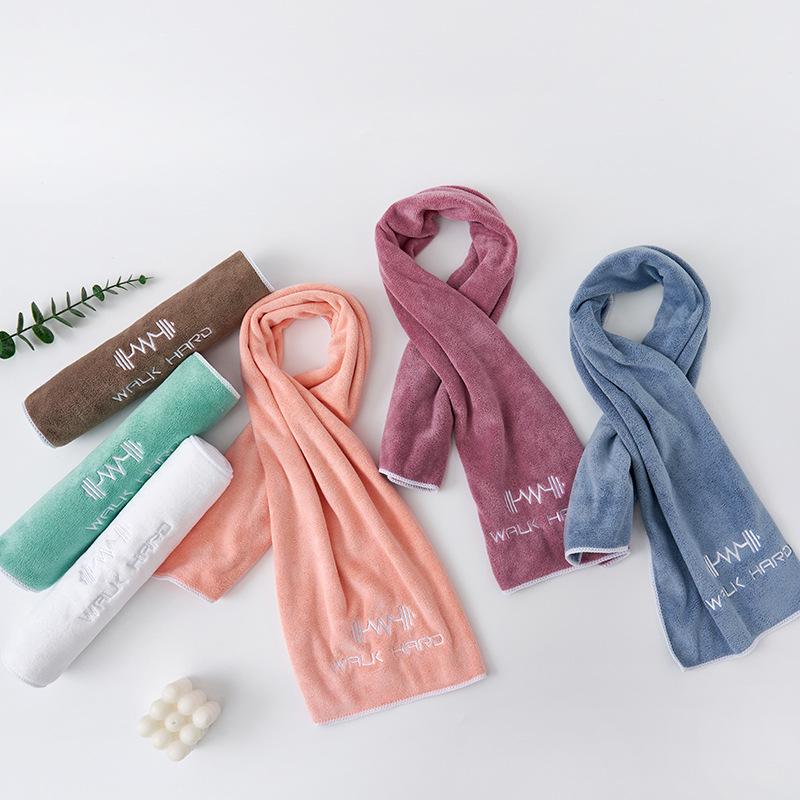 Adult Sports Sweat Towel: Absorbent Long Towel for Running, Gym, and Bath - Perfect for Outdoor Games and Face Washing.