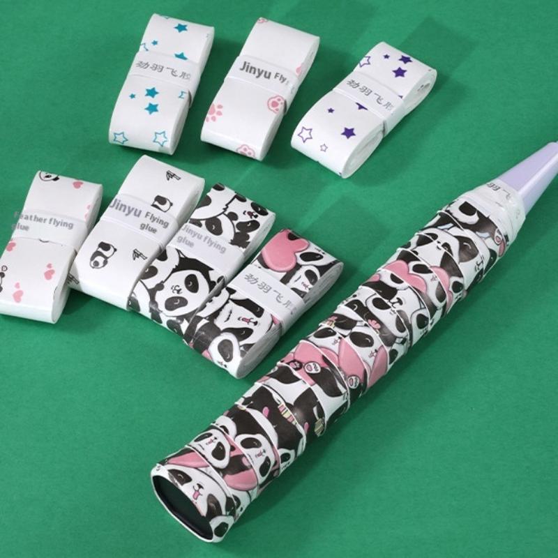 1 ks Kreslený Dizajn Tenisový Overgrip Nárazuvzdorný Pot-Absorbujúci Protišmykový PU Rukoväť Grip Páska Pre Tenisové/Bedmintonové/Skvošové Rakety