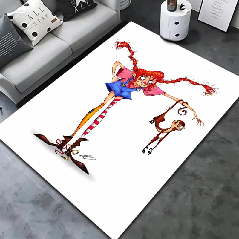 Pippi Carpet Rug For Living Room Bedroom Home Sofa Decoration Kids Play Nonslip Floor Mat