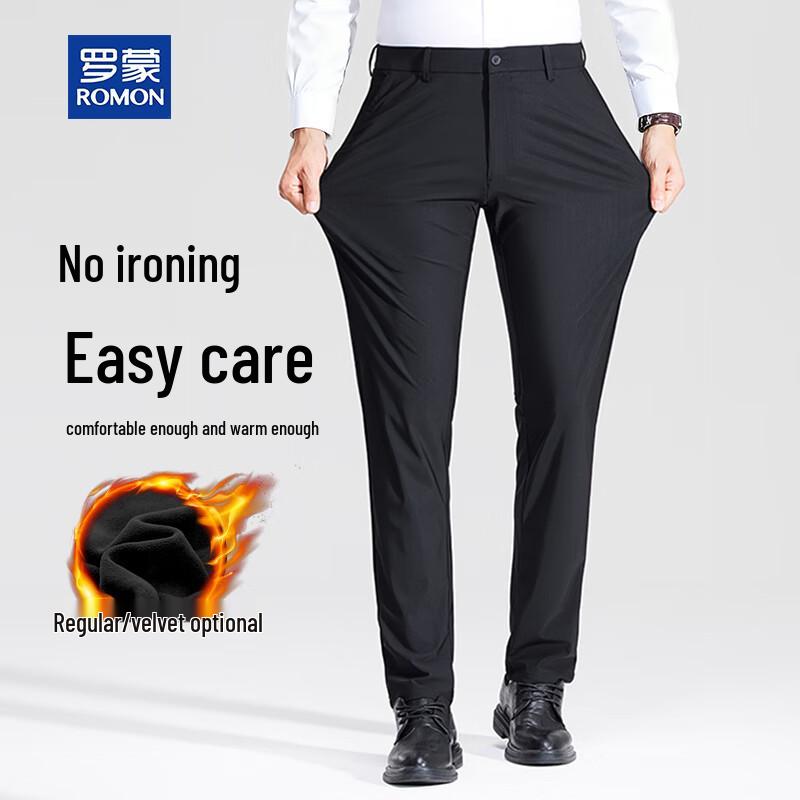 

Romon Men s Warm Business Casual Trousers 32