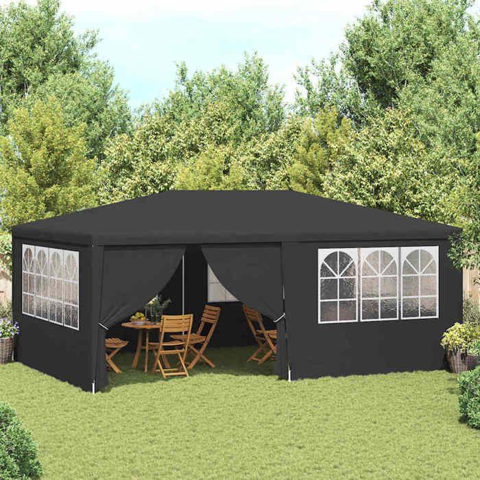 VidaXL Tente de Réception avec Parois Latérales Belvédère Tonnelle Pavillon Chapiteau Mariage Barbecue Voyage de Camping 48537