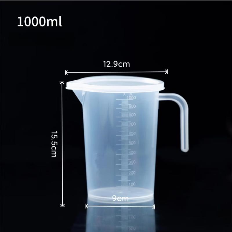 MDNG 1000ml Plastic Measuring Cup for Baking, 4-Pack
