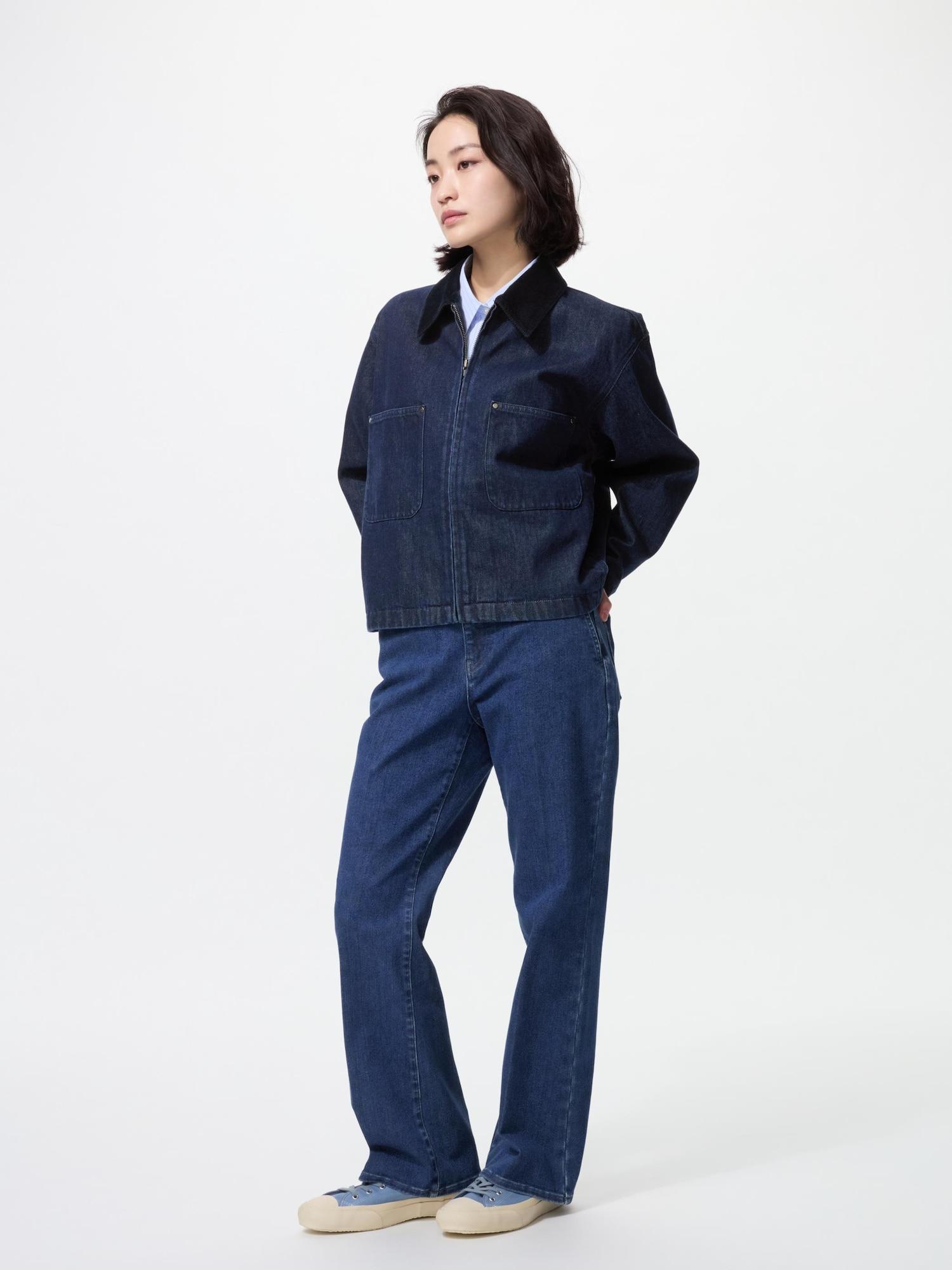 

Uniqlo Япония Узкие расклешенные брюки Джинсы Шорты 66 BLUE/S