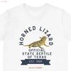 Texas Horned Lizard T Shirt Tx Unique Reptile Vintage Slightly Breathable Top For Everyday Wear Fashion