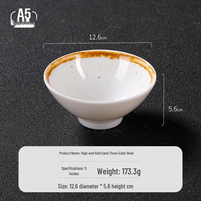 Melamine Dual-Compartment Dipping & Sauce Dish - Imitation Porcelain Tableware for Hot Pot & Barbecue