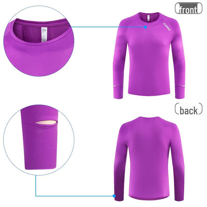 

Футболка-марафон из сверхлегкой быстросохнущей ткани с длинными рукавами и принтом M