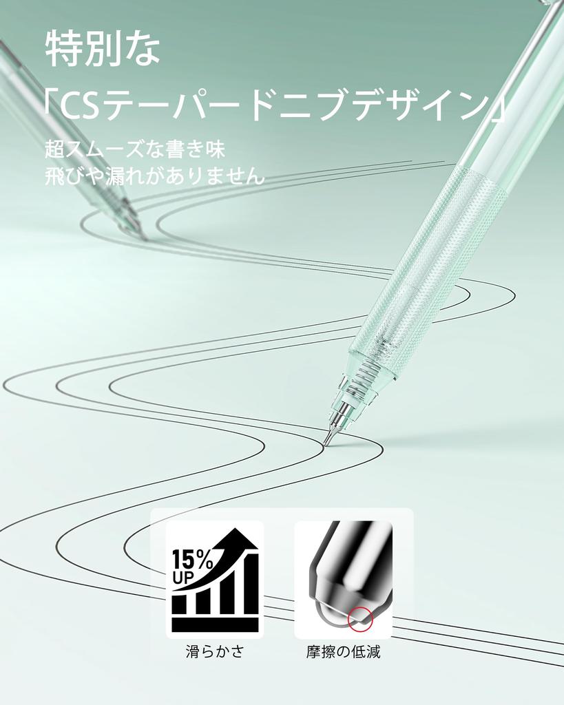 Four Candies Gel Pen Cute Gel 12 Ballpoint Pens 2 Perfect for and Student Supplies Green Set, Notebook-Style Pens, 0.5mm & Highlighters,