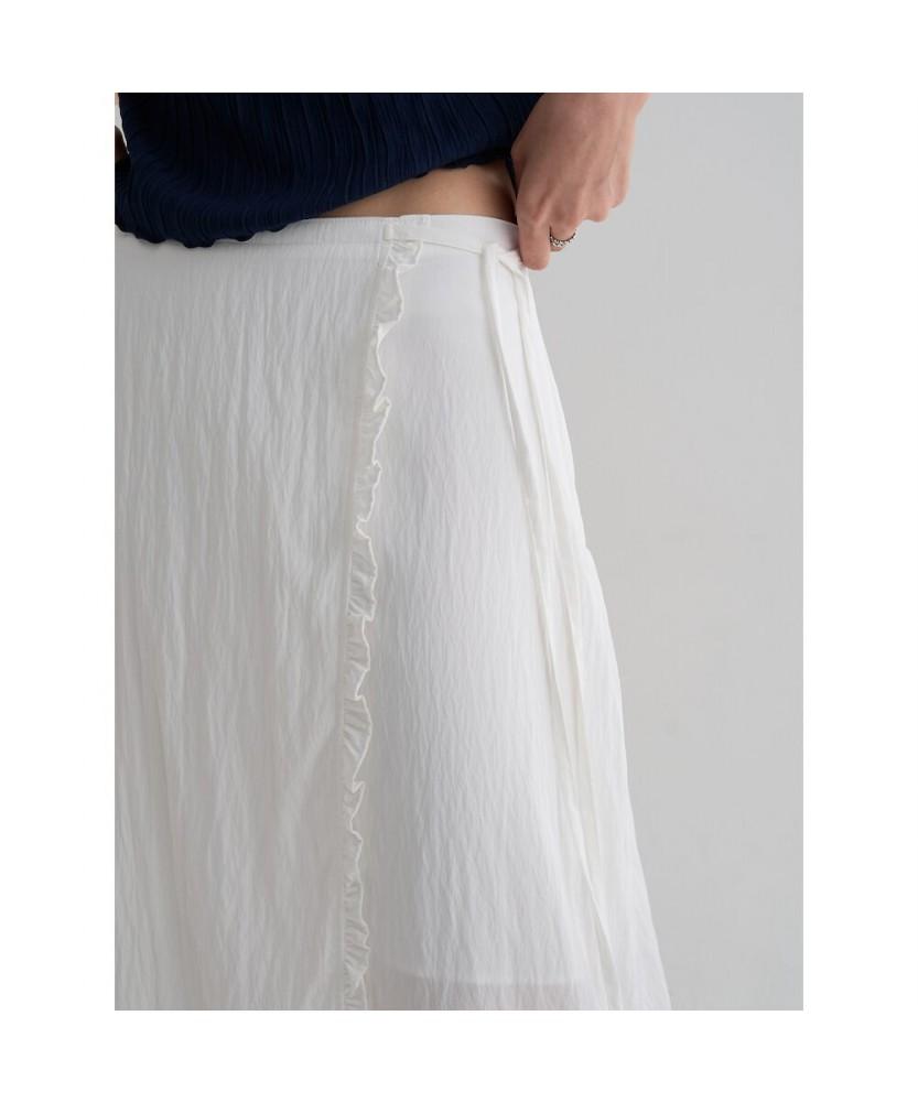 8SECONDS Frill Wrap Skirt White