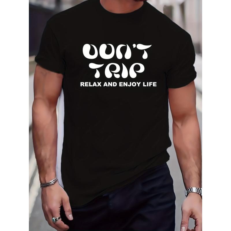 European sizes Men s Plus Size Casual Mid Stretch Short Sleeves Crew Neck T-Shirt, Male Plus Size Clothes for Summer S чёрный