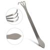Silver Gardening Cultivator 3-Prong Root Rake Pick Durable Soil Loosening Tool
