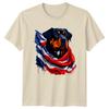 Rottweiler American Flag Patriotic Dog Unisexs Unisexs Graphic Unisex TShirt