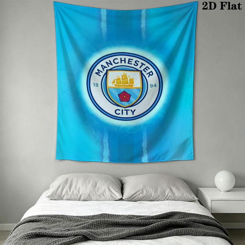 Historic MCFC WinsWall Hanging Printed Fabric Blanket Decorative Tapestries for Bedroom Living Room Home Decor