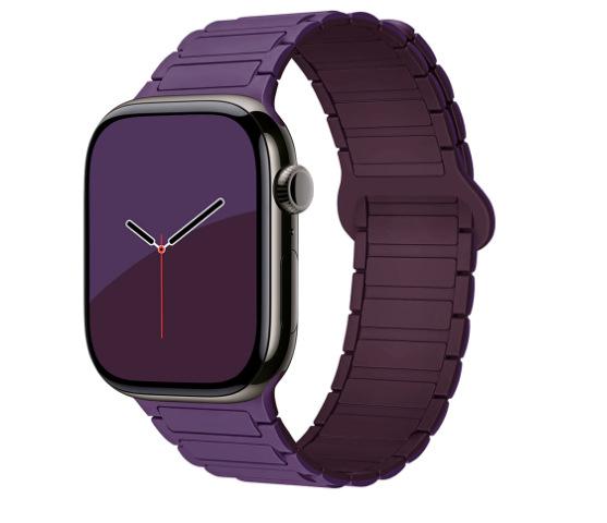 Magnetic Loop for Apple Watch Bands 44mm 40mm 49mm 45mm 41mm 38 42mm 46mm Silicone Bracelet iWatch Series ultra 10 9 8 7 Se 6 5