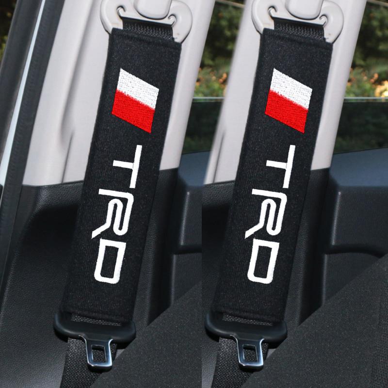 2 Protège-ceintures De Sécurité Auto – Coussins épaule Rembourrés Rouge à Scratch