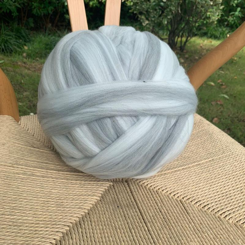 1000g Ball Super Chunky Wollgarn Bulky Garnstrang Hand-/Armstrick Decke Garn Heimwand Dekoration