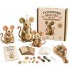 Handmade Patchwork Mouse Kit Pre Cut Fabric Mouse Sewing Kit Patchwork Craft Kit  Craft Learning