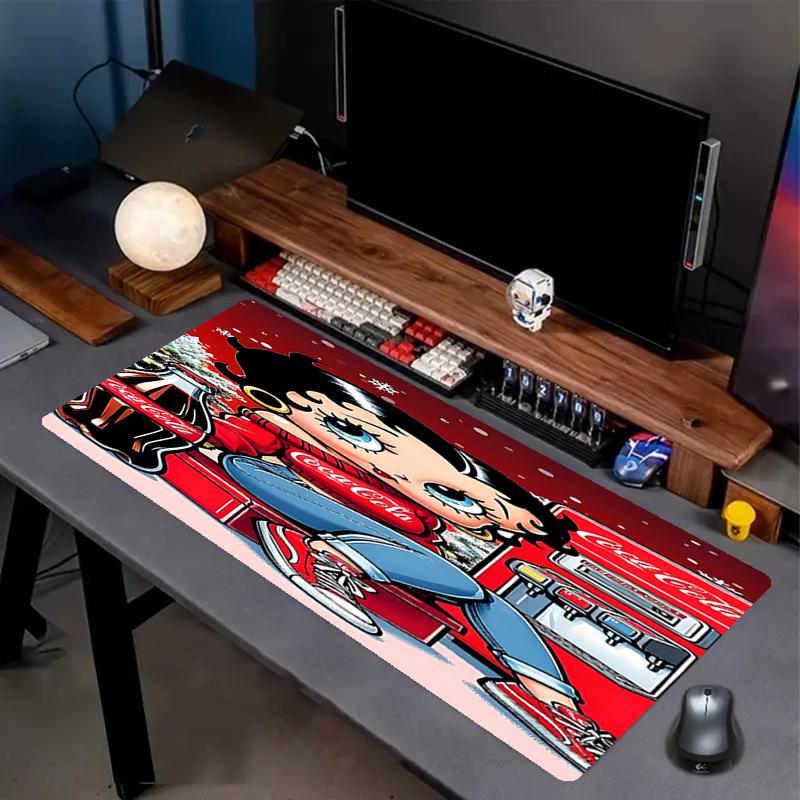 Sexy Doll Print Mouse Pad, Anti‑Slip Desktop keyboard Mat, for PC Laptop Gaming Working Daily Use, Cool Festival Surprise Gift