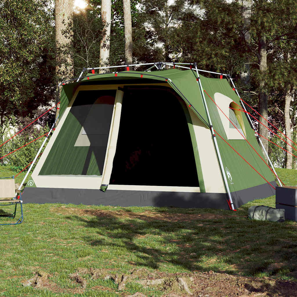 Family Tent for 7 People Green Quick Release System