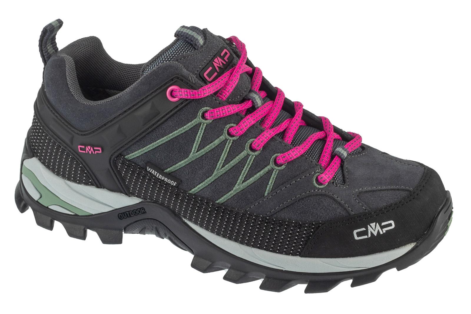 CMP Rigel Low Wmn WP, Damen graue Trekkingschuhe 40 grau