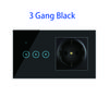 Wifi 3 Gang Wall Light Switch Smart Socket and Switch With EU Standard