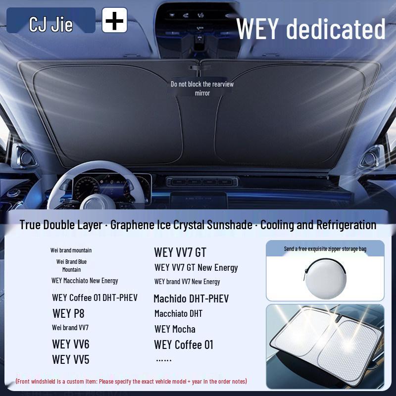 Car Windshield Sunshade Umbrella - Heat and Sun Blocker Visor Cover
