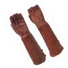 Long Gardening Gloves Cowhide Leather Breathable Thorn Proof Rose Pruning Gloves for Garden Work