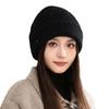 Damen Herbst- und Winter-Pailletten Warmer Wollhut Koreanischer Stil Outdoor Lässig Winddicht Ohrenschützer Hut Gesicht zeigend Kleiner Stapel Hüte
