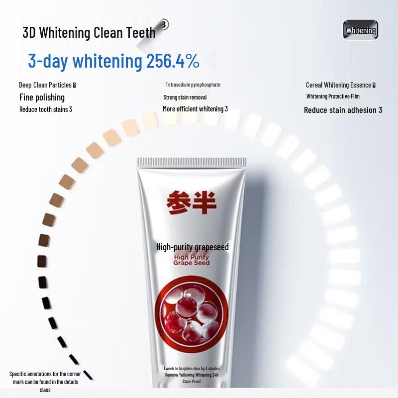 Semi-Half Grape Seed Whitening & Fresh Breath Toothpaste