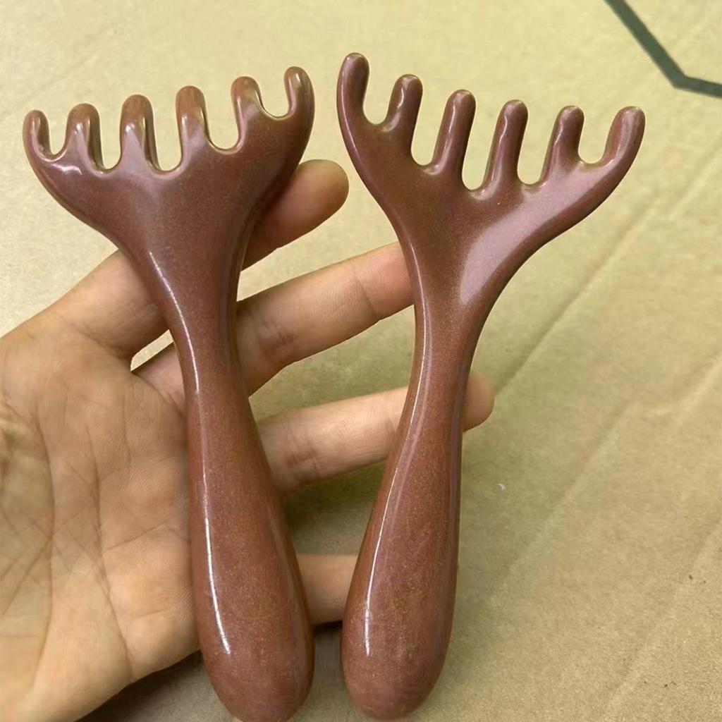 hot sale 1pcs Six-Claw Scalp Massager Gua Sha Tool Back Scratcher Spa Handheld Meridian Massage Comb Hair Care